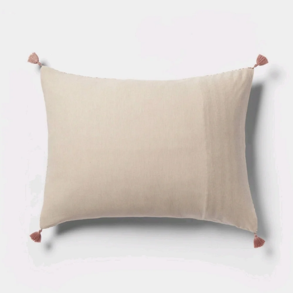 🎉$3 WITH PURCHASE🎉Threshold STD Boho Reversible Matelasse Swirl Quilted Sham - Picture 3 of 16